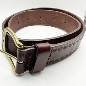 Orvis Embossed Engraved Leather Tool Belt Small 13MP Costal Cowgirl Western